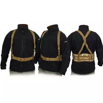 Padded patrol belt with suspenders - MC [8FIELDS]
