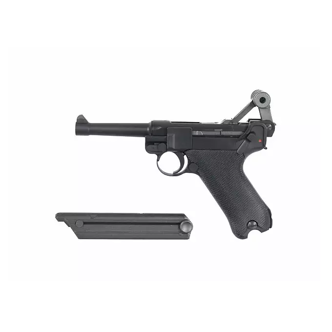 German P08 Luger Pistol Replica - Black [WE]