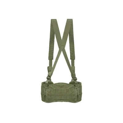 Padded patrol belt with suspenders - olive [8FIELDS]