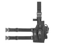 Universal drop leg large pistol holster - Black [8FIELDS]