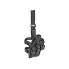 Universal drop leg large pistol holster - Black [8FIELDS]