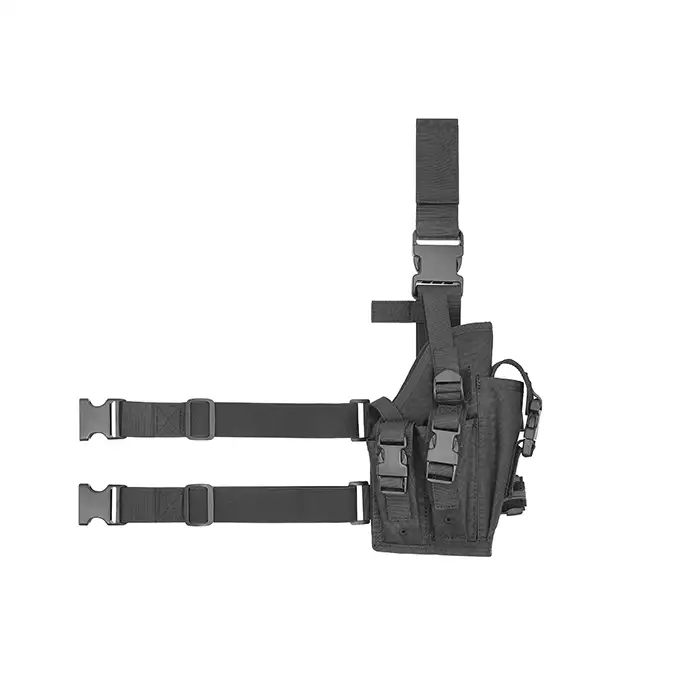 Universal drop leg large pistol holster - Black [8FIELDS]