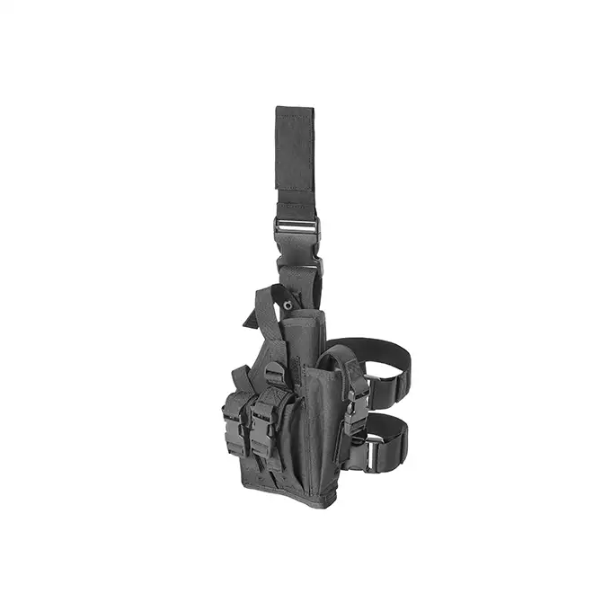 Universal drop leg large pistol holster - Black [8FIELDS]