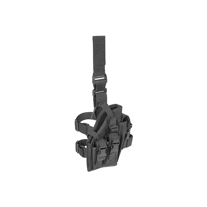 Universal drop leg large pistol holster - Black [8FIELDS]