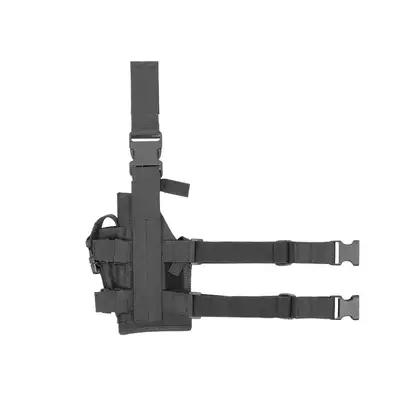 Universal drop leg large pistol holster - Black [8FIELDS]