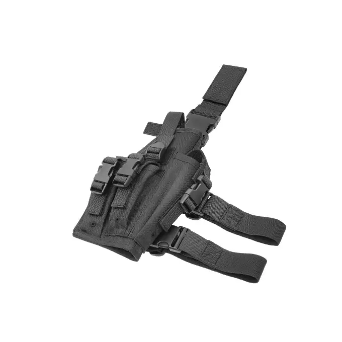 Universal drop leg large pistol holster - Black [8FIELDS]
