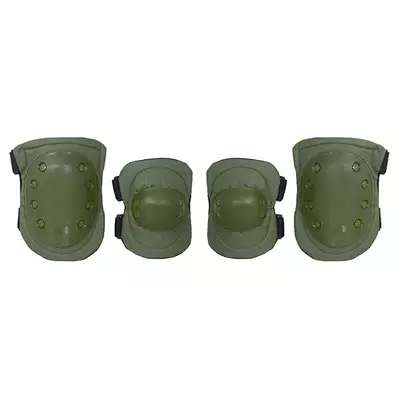 Knee Elbow Pads Set - olive [8FIELDS]