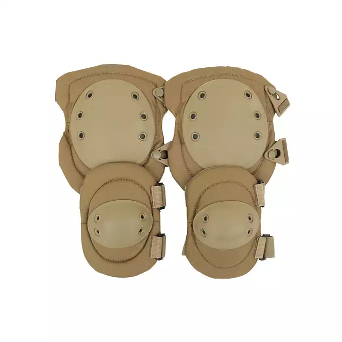 Knee Elbow Pads Set Alta type System - TAN [8FIELDS]