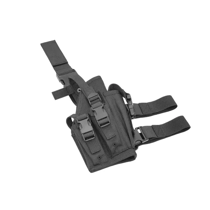 Universal drop leg large pistol holster - Black [8FIELDS]