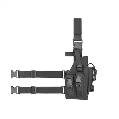 Universal drop leg large pistol holster - Black [8FIELDS]