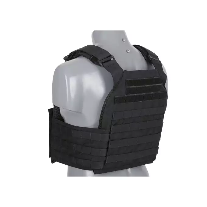 [Zestaw] Buckle Up Assault Plate Carrier Cummerbund - Black [8FIELDS PREMIUM] + Buckle Up potrójna ładownica na magazynki AK47/AKM - Black + Szturmowy panel na plecy Mod.2 - Black [8FIELDS PREMIUM]