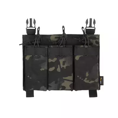 [Zestaw] Buckle Up Plate Carrier Cummerbund - Multicam Black [8FIELDS PREMIUM] + Buckle Up potrójna ładownica 5.56 - Multicam Black [8FIELDS PREMIUM] + Szturmowy panel na plecy Mod.2 - Multicam Black [8FIELDS PREMIUM]