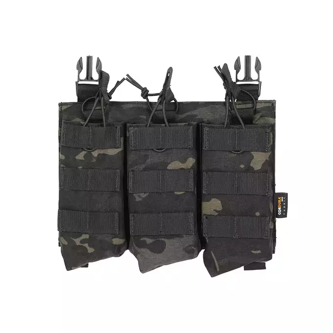 [Zestaw] Buckle Up Plate Carrier Cummerbund - Multicam Black [8FIELDS PREMIUM] + Buckle Up potrójna ładownica AK47/AKM - Multicam Black [8FIELDS PREMIUM] + Szturmowy panel na plecy Mod.2 - Multicam Black [8FIELDS PREMIUM]