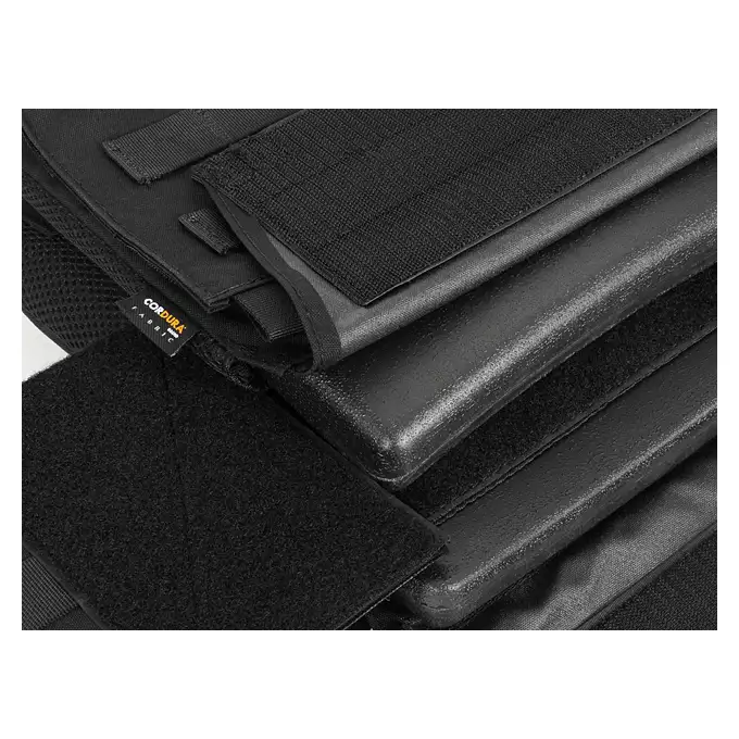 [Zestaw] Buckle Up Assault Plate Carrier Cummerbund - Black [8FIELDS PREMIUM] + Buckle Up potrójna ładownica na magazynki 5.56 - Black + Szturmowy panel na plecy Mod.2 - Black [8FIELDS PREMIUM]