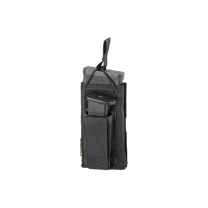 Pouch combinado de cargador individual con parte superior abierta de 5,56/9 mm -Negro [EM]