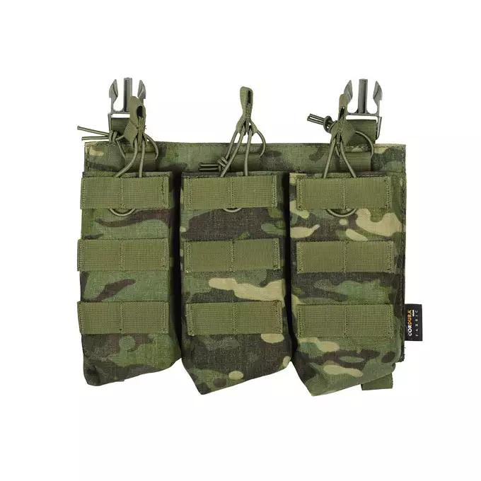 [Zestaw] Buckle Up Plate Carrier Cummerbund - Multicam Tropic [8FIELDS PREMIUM] + Buckle Up potrójna ładownica AK47/AKM - Multicam Tropic [8FIELDS PREMIUM] + Szturmowy panel na plecy Mod.2 - Multicam Tropic [8FIELDS PREMIUM]