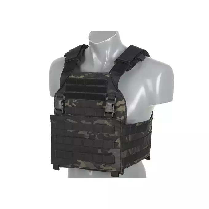 [Zestaw] Buckle Up Plate Carrier Cummerbund - Multicam Black [8FIELDS PREMIUM] + Buckle Up potrójna ładownica 5.56 - Multicam Black [8FIELDS PREMIUM] + Szturmowy panel na plecy Mod.2 - Multicam Black [8FIELDS PREMIUM]