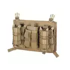 Modular Triple M4/9MM Buckle Clip Panel - Coyote Brown [EM]