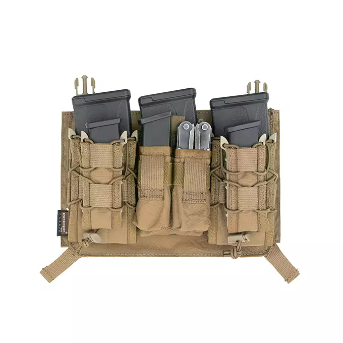 Modular Triple M4/9MM Buckle Clip Panel - Coyote Brown [EM]