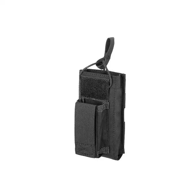Pouch combinado de cargador individual con parte superior abierta de 5,56/9 mm -Negro [EM]