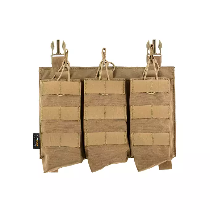 [Zestaw] Buckle Up Assault Plate Carrier Cummerbund - CB [8FIELDS PREMIUM] + Buckle Up potrójna ładownica na magazynki AK47/AKM - CB + Szturmowy panel na plecy Mod.2 - CB [8FIELDS PREMIUM]