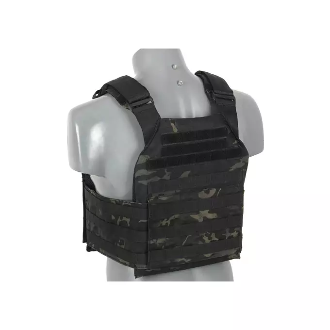 [Zestaw] Buckle Up Plate Carrier Cummerbund - Multicam Black [8FIELDS PREMIUM] + Buckle Up potrójna ładownica AK47/AKM - Multicam Black [8FIELDS PREMIUM] + Szturmowy panel na plecy Mod.2 - Multicam Black [8FIELDS PREMIUM]