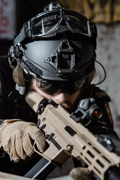 Next-generation Spec-Ops ballistic helmet replica - Black [FMA]