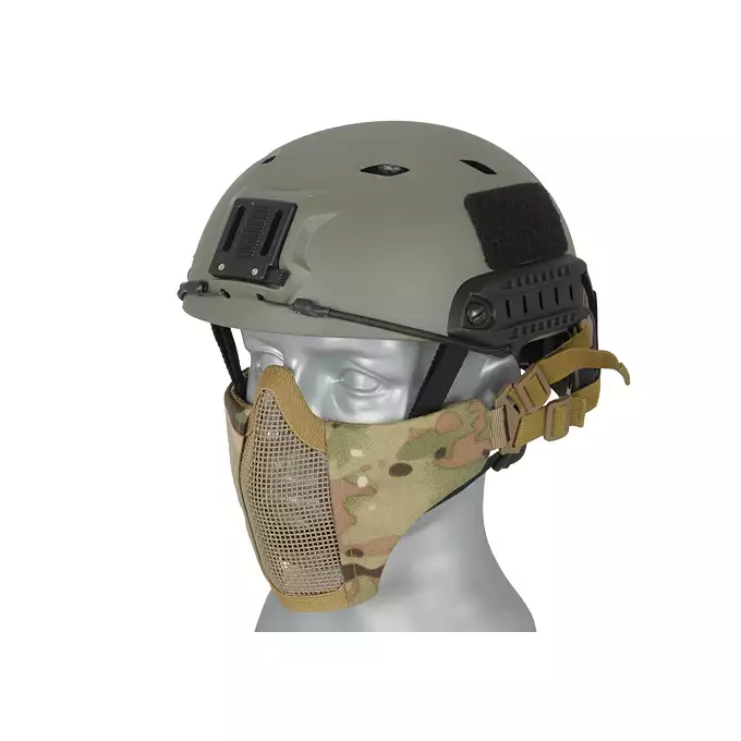 Stalowa maska siatkowa 2.0 do kasku/hełmu FAST - Multicamo [PJ]