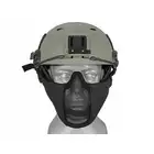 Stalowa maska siatkowa 2.0 do kasku/hełmu FAST - Black [PJ]