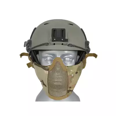 Stalowa maska siatkowa 2.0 do kasku/hełmu FAST - Multicamo [PJ]