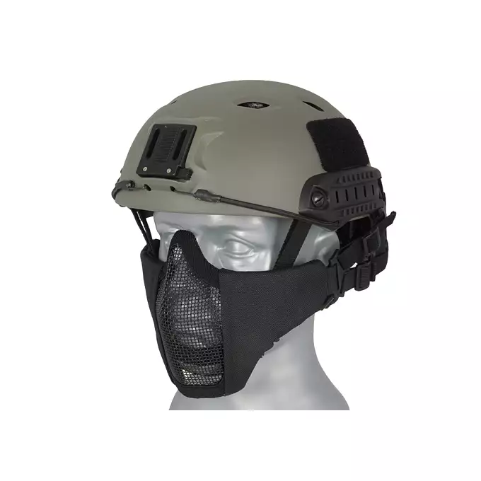Stalowa maska siatkowa 2.0 do kasku/hełmu FAST - Black [PJ]