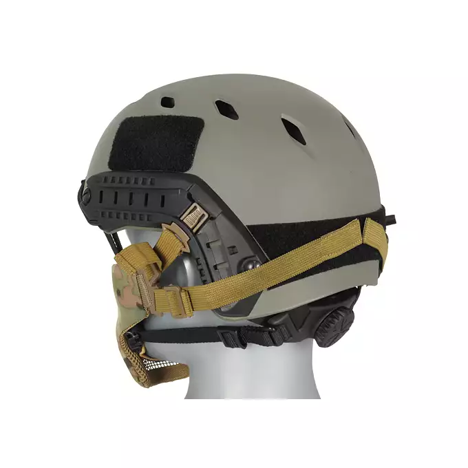 Stalowa maska siatkowa 2.0 do kasku/hełmu FAST - Multicamo [PJ]