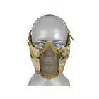 Stalowa maska siatkowa 2.0 z ochroną uszu - Multicamo [PJ]