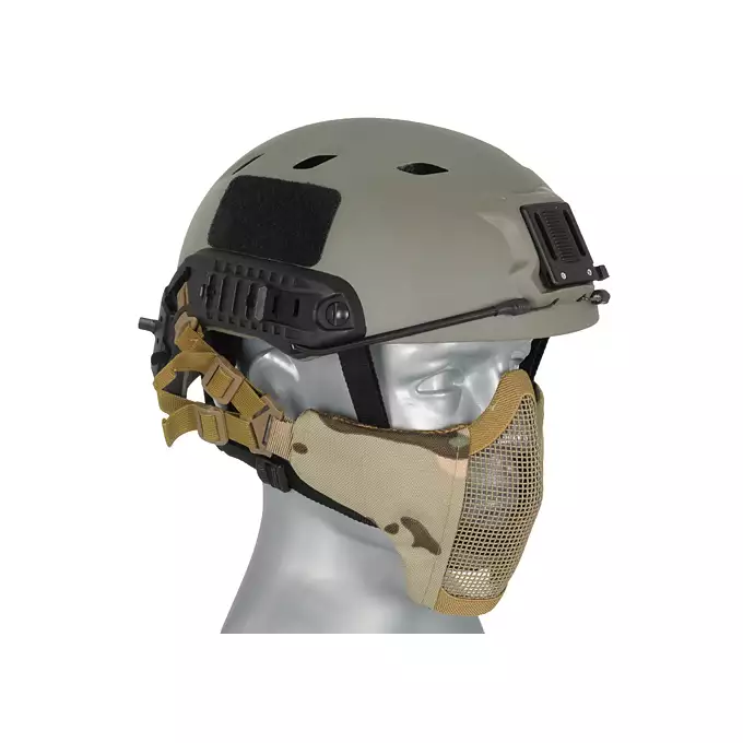 Stalowa maska siatkowa 2.0 do kasku/hełmu FAST - Multicamo [PJ]