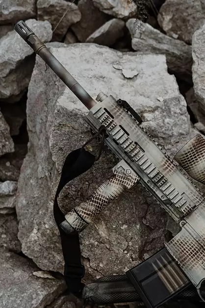 Chwyt przedni na szynę RIS typ GRIP POD - black