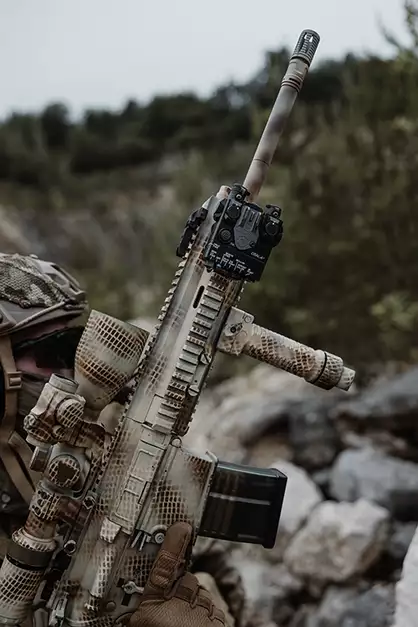 Chwyt przedni na szynę RIS typ GRIP POD - black