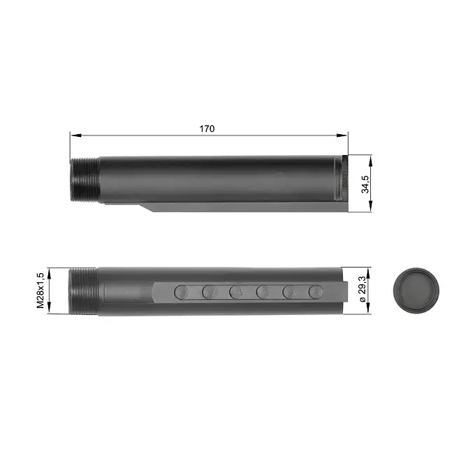 Receiver Extension (M4 Buffer Tube)