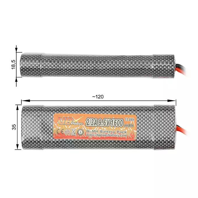 Batería NiMH 1600mAh 9,6V [VB]