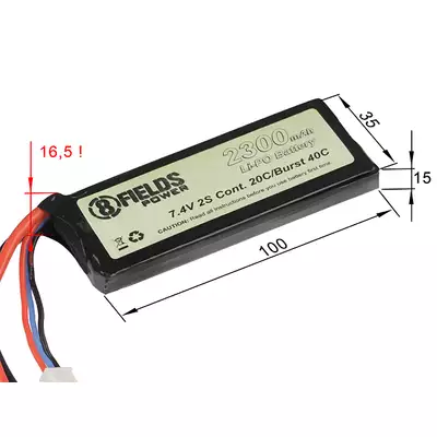 Akumulator Li-Po 2300mAh 7,4V 20/40C [8FIELDS]