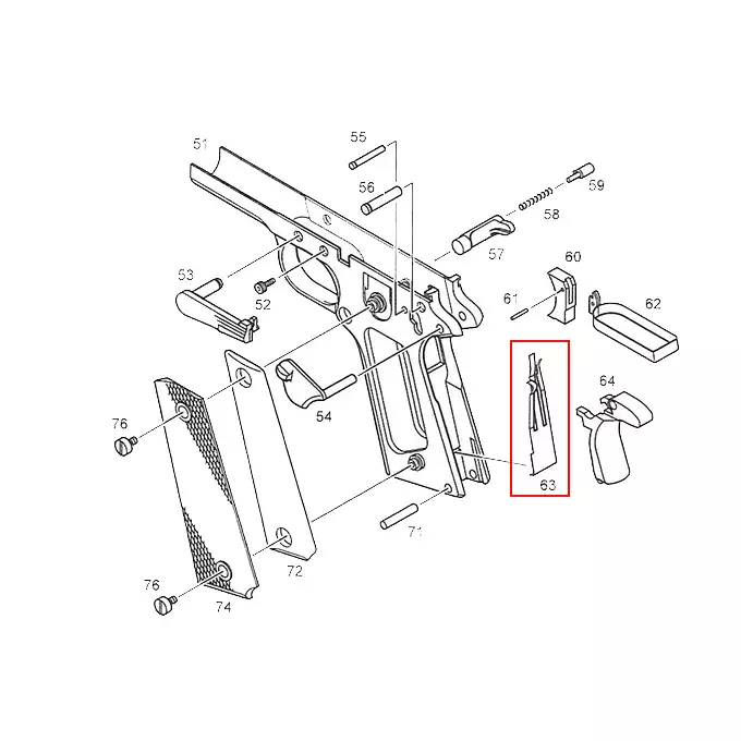1911 sear spring [KJW]