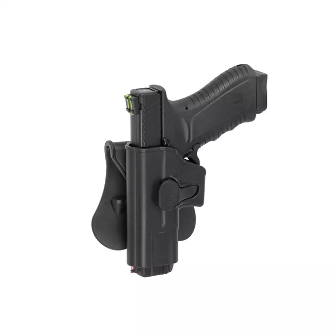 Leworęczna Kabura Airsoftowa do klonów serii G19 - Black [Amomax]