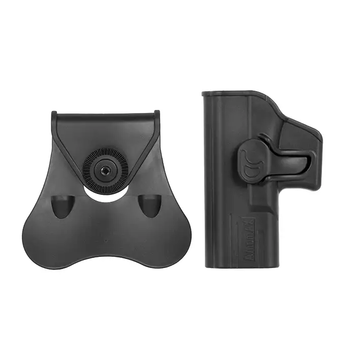 Leworęczna Kabura Airsoftowa do klonów serii G19 - Black [Amomax]