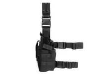 2-Ways Carrying Type Tactical Drop Leg Holster for left-handed - Black