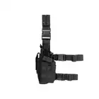 2-Ways Carrying Type Tactical Drop Leg Holster for left-handed - Black