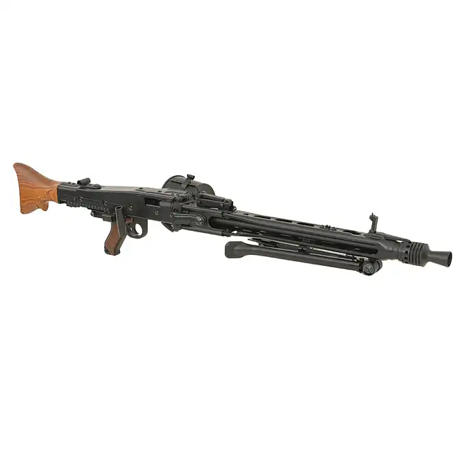 MG42 Full Metal AEG Machine Gun Replica - Real Wood [AGM]