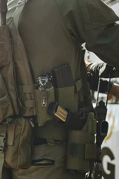 Elastyczna podwójna ładownica na magazynki M4/M16 - Olive [8FIELDS]