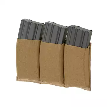 Elastyczna potrójna ładownica na magazynki M4/M16 - Coyote [8FIELDS]