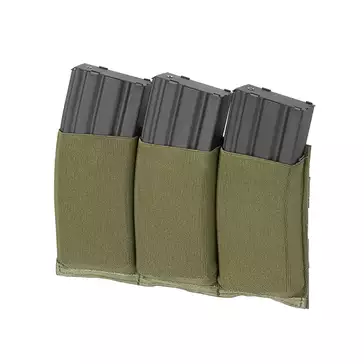 Elastyczna potrójna ładownica na magazynki M4/M16 - Olive [8FIELDS]