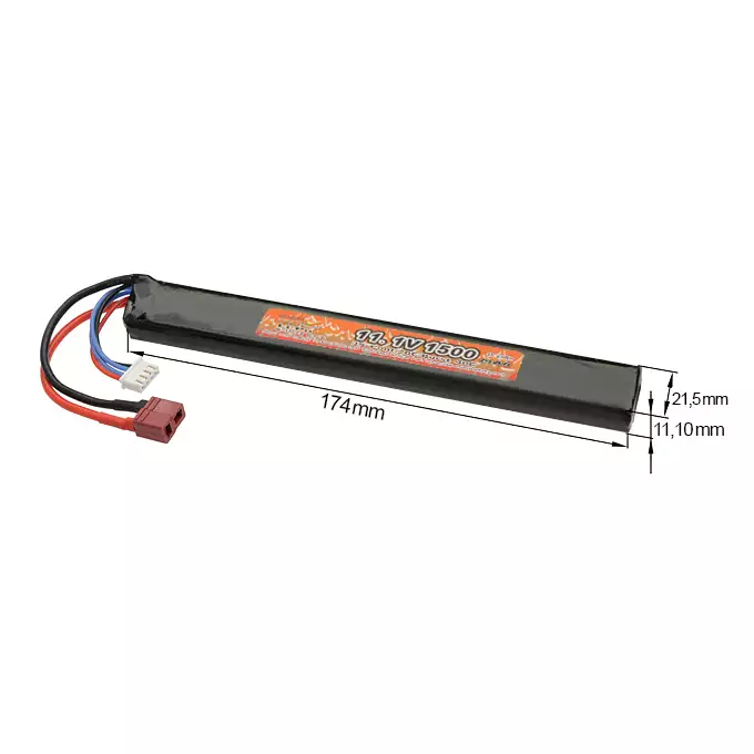 Batería Li-Po 1500mAh 11,1V 50 / 40C [VB]