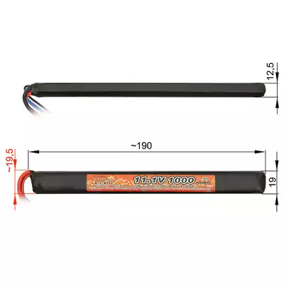 Akumulator Li-Po 1000mAh 11,1V 20/40C [VB]